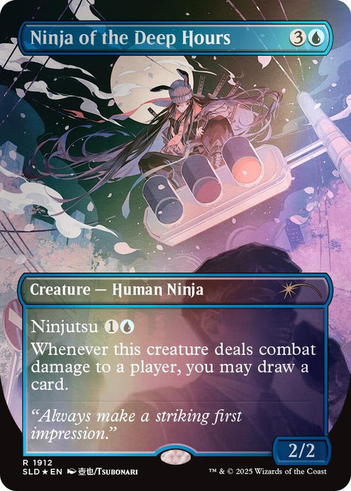 Image for Ninja of the Deep Hours (Rainbow Foil) (1912) (Foil) [Secret Lair Drop Series] - Magic: The Gathering