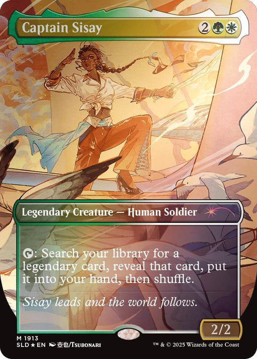 Image for Captain Sisay (1913) (Rainbow Foil) (1913) (Foil) [Secret Lair Drop Series] - Magic: The Gathering