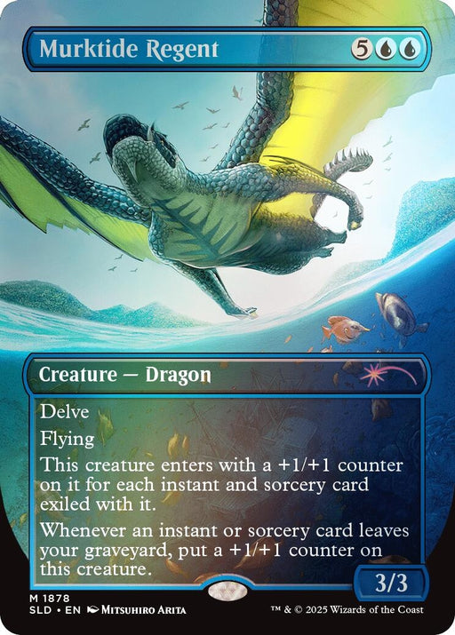 Image for Murktide Regent (Rainbow Foil) (1878) (Foil) [Secret Lair Drop Series] - Magic: The Gathering