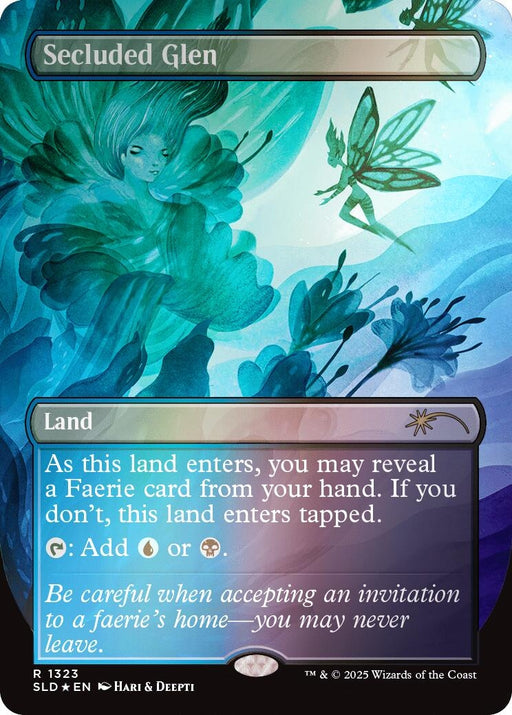 Image for Secluded Glen (Rainbow Foil) (1323) (Foil) [Secret Lair Drop Series] - Magic: The Gathering
