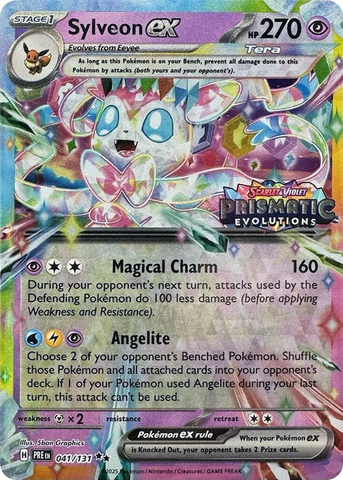 Image for Sylveon ex - 041/131 (Prismatic Evolutions Stamp) (041/131) (Holofoil) [Miscellaneous Cards & Products] - Pokemon