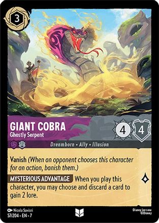 Giant Cobra - Ghostly Serpent (57/204)  [Archazia’s Island]