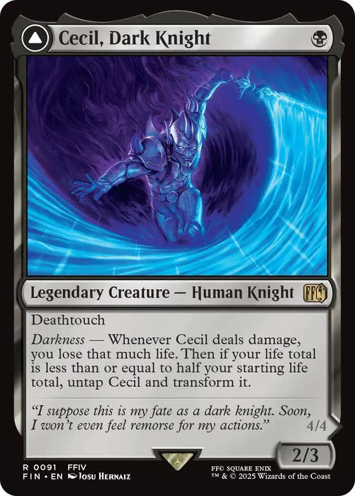 Image for Cecil, Dark Knight (91) (Foil) [FINAL FANTASY] - Magic: The Gathering