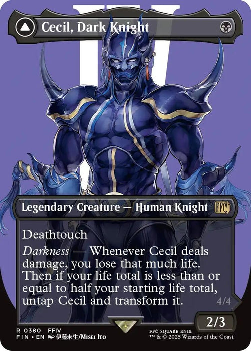 Image for Cecil, Dark Knight (Borderless) (380) [FINAL FANTASY] - Magic: The Gathering