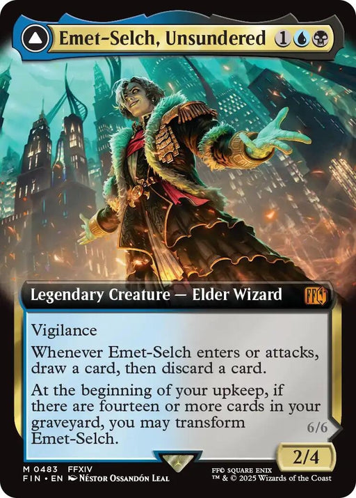 Image for Emet-Selch, Unsundered (Extended Art) (483) (Foil) [FINAL FANTASY] - Magic: The Gathering