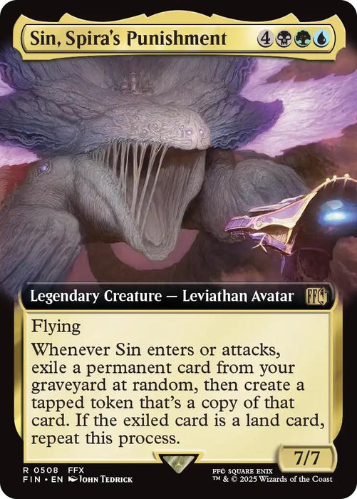 Image for Sin, Spira's Punishment (Extended Art) (508) (Foil) [FINAL FANTASY] - Magic: The Gathering