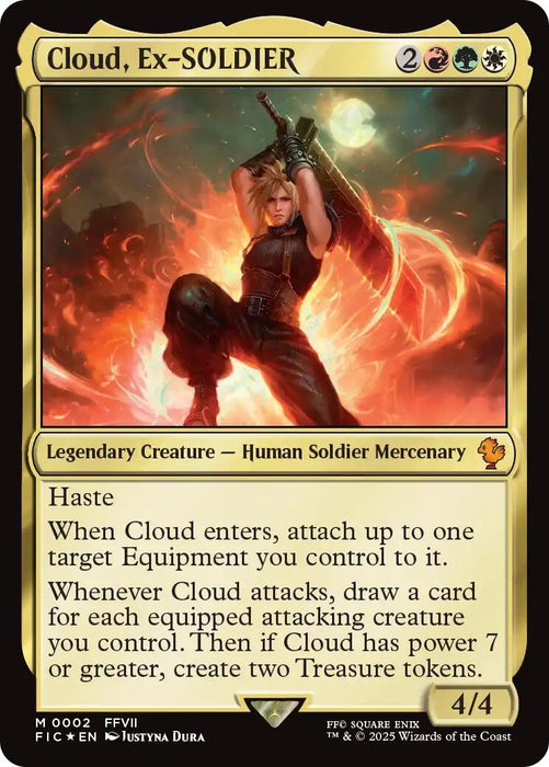 Image for Cloud, Ex-SOLDIER (2) (Foil) [FINAL FANTASY] - Magic: The Gathering