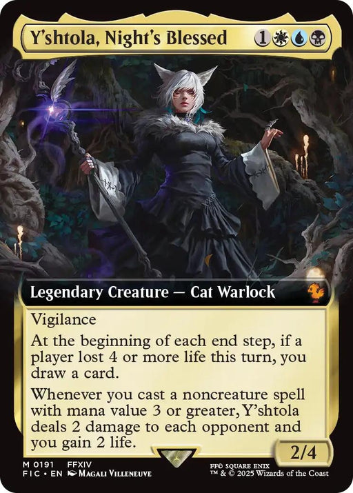 Image for Y'shtola, Night's Blessed (Extended Art) (191) (Foil) [FINAL FANTASY] - Magic: The Gathering