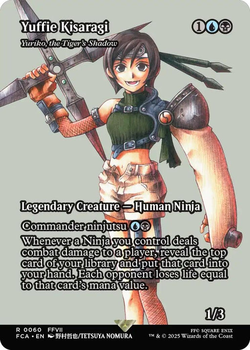 Image for Yuffie Kisaragi - Yuriko, the Tiger's Shadow (Showcase) (60) [FINAL FANTASY: Through the Ages] - Magic: The Gathering