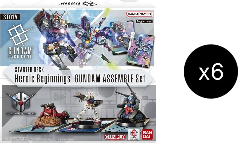 Image for Starter Deck 01: Heroic Beginnings - Gundam Assemble Starter Set Display - Gundam Card Game