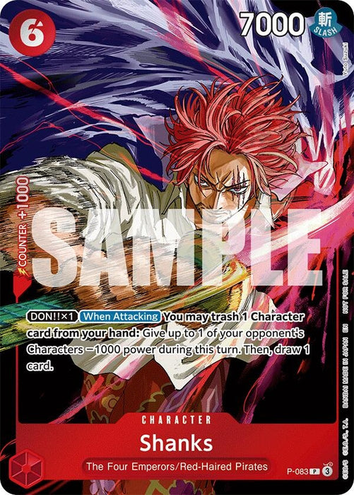 Shanks (Event Pack Vol. 6) (P-083) (Foil) [One Piece Promotion Cards]