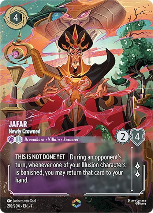 Image for Jafar - Newly Crowned (Enchanted) (210/204) (Holofoil) [Archazia's Island] - Disney Lorcana