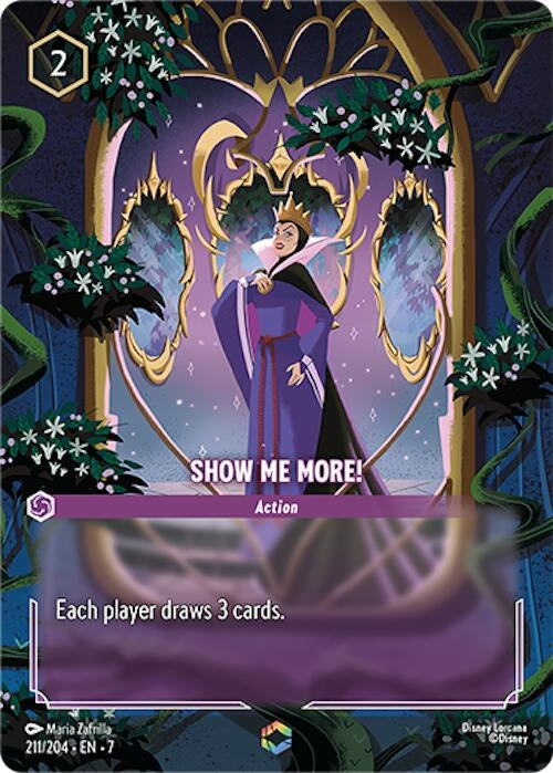 Image for Show Me More! (Enchanted) (211/204) (Holofoil) [Archazia's Island] - Disney Lorcana