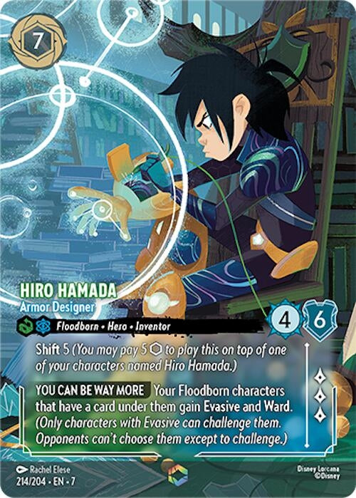 Image for Hiro Hamada - Armor Designer (Enchanted) (214/204) (Holofoil) [Archazia's Island] - Disney Lorcana