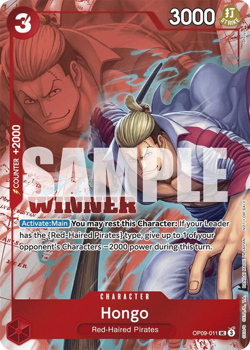 Hongo (Winner Pack 2025 Vol. 2) (OP09-011) (Foil) [One Piece Promotion Cards]