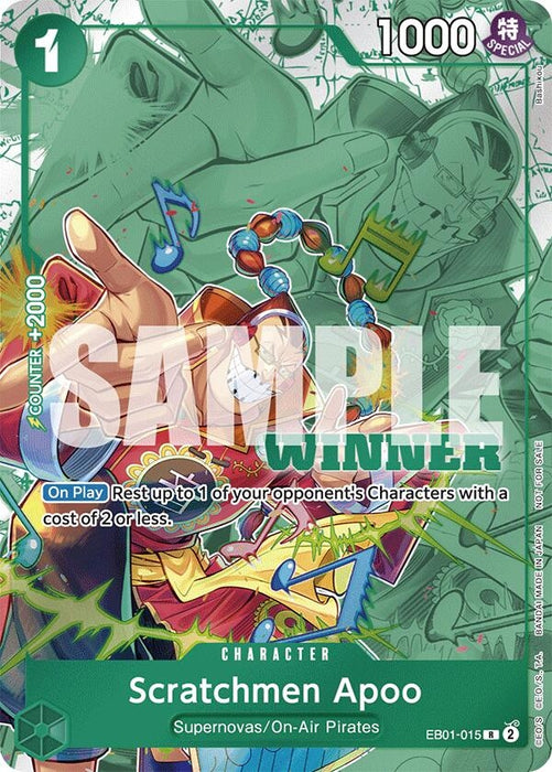 Scratchmen Apoo (Winner Pack 2025 Vol. 2) (EB01-015) (Foil) [One Piece Promotion Cards]