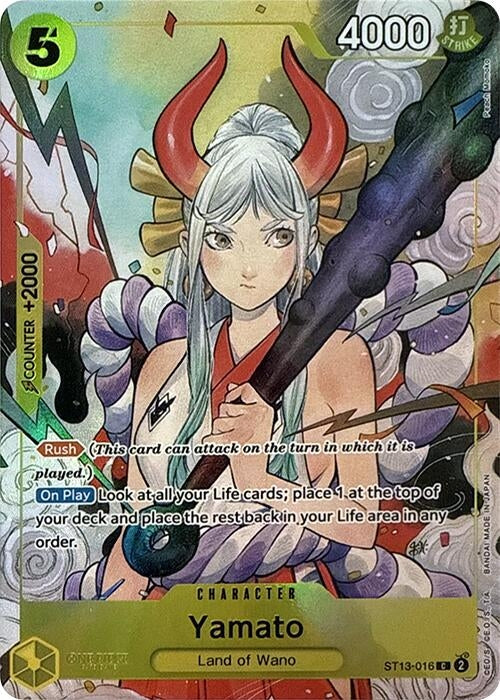 Image for Yamato (Illustration Box Vol.2) (ST13-016) (Foil) [One Piece Promotion Cards] - One Piece Card Game