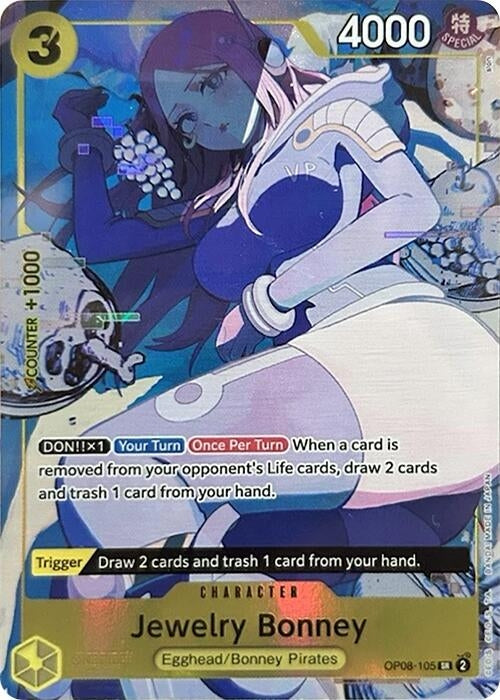 Image for Jewelry Bonney (Illustration Box EX) (OP08-105) (Foil) [One Piece Promotion Cards] - One Piece Card Game