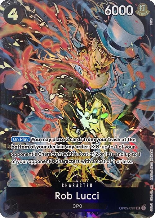 Image for Rob Lucci (Illustration Box EX) (OP05-093) (Foil) [One Piece Promotion Cards] - One Piece Card Game