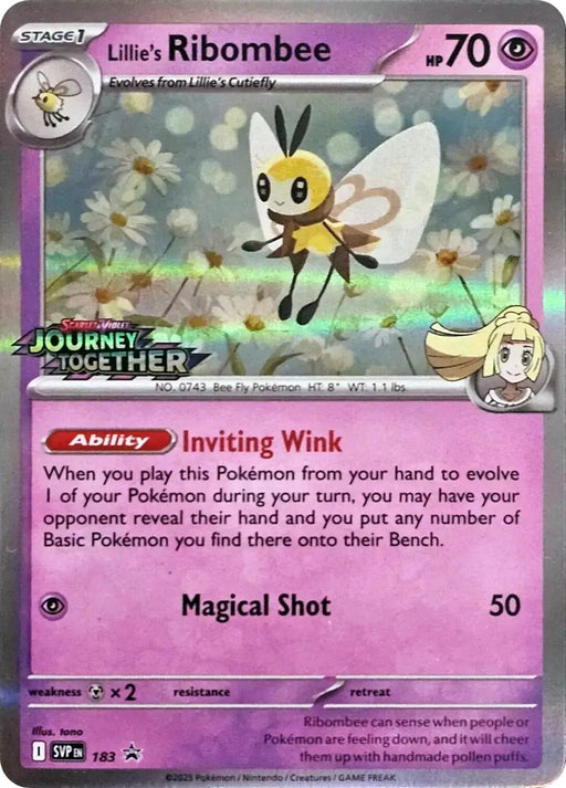 Image for Lillie's Ribombee - 183 (Prerelease) (183) (Holofoil) [SV: Scarlet & Violet Promo Cards] - Pokemon