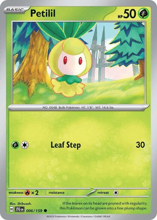 Image for Petilil (006/159) (Reverse Holofoil) [SV09: Journey Together] - Pokemon