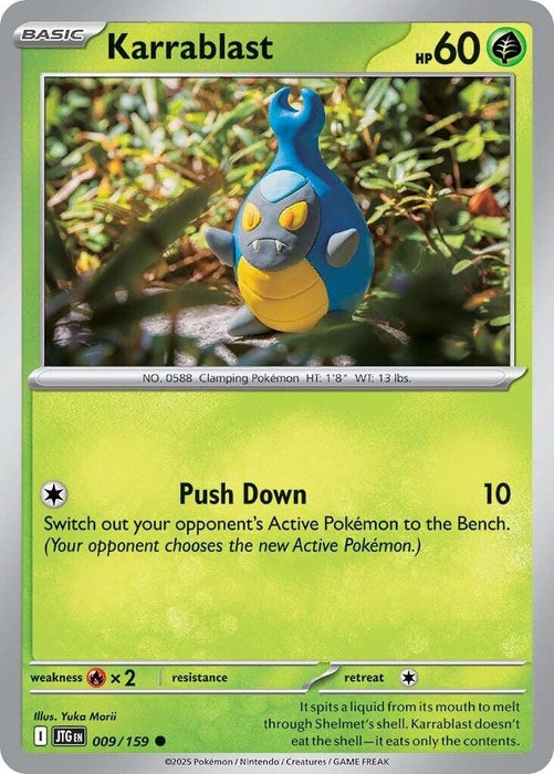 Image for Karrablast (009/159) (Reverse Holofoil) [SV09: Journey Together] - Pokemon