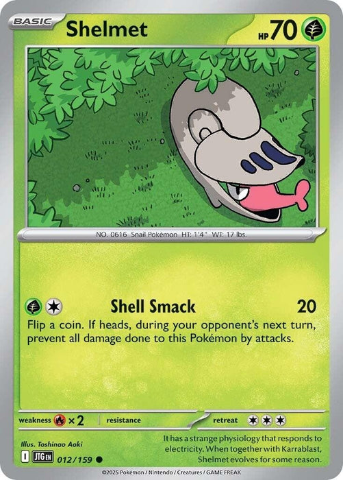 Image for Shelmet (012/159) (Reverse Holofoil) [SV09: Journey Together] - Pokemon