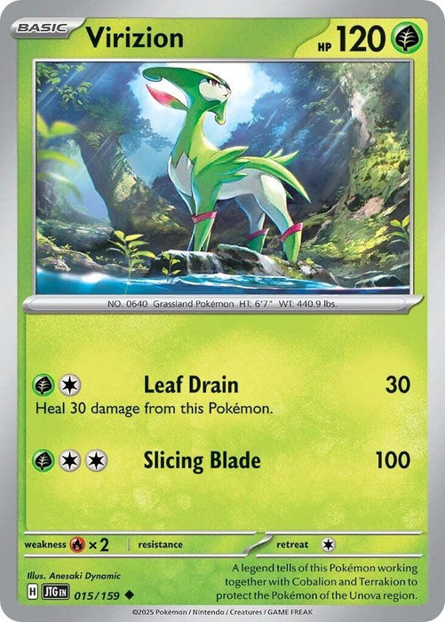 Image for Virizion (015/159) [SV09: Journey Together] - Pokemon