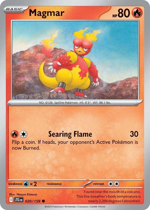 Image for Magmar (020/159) (Reverse Holofoil) [SV09: Journey Together] - Pokemon
