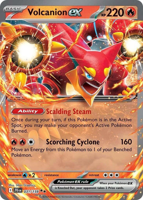 Image for Volcanion ex (031/159) (Holofoil) [SV09: Journey Together] - Pokemon