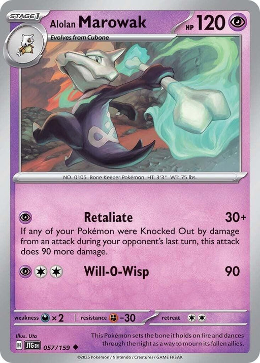 Image for Alolan Marowak (057/159) [SV09: Journey Together] - Pokemon