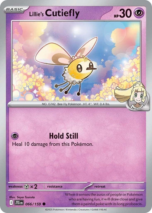 Image for Lillie's Cutiefly (066/159) (Reverse Holofoil) [SV09: Journey Together] - Pokemon