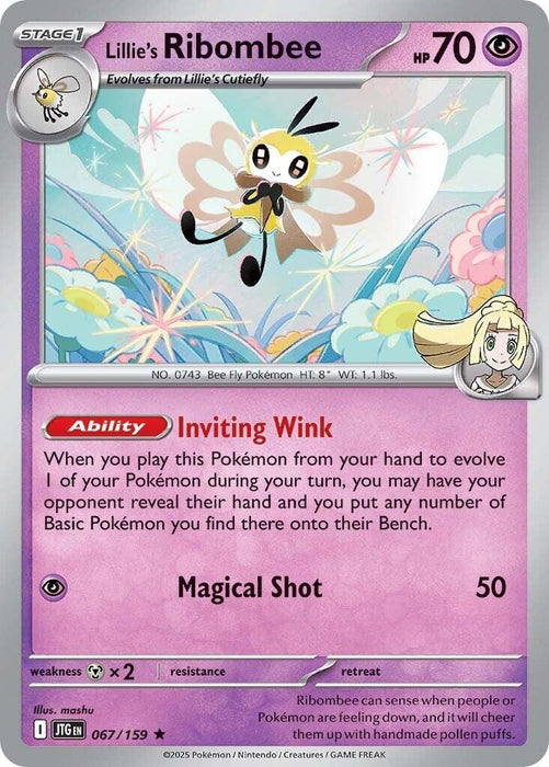 Image for Lillie's Ribombee (067/159) (Holofoil) [SV09: Journey Together] - Pokemon