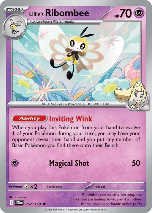 Image for Lillie's Ribombee (067/159) (Holofoil) [SV09: Journey Together] - Pokemon