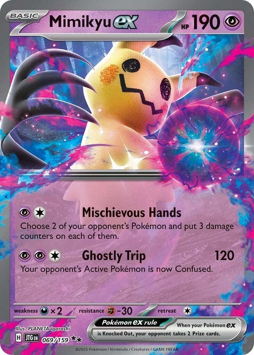 Image for Mimikyu ex (069/159) (Holofoil) [SV09: Journey Together] - Pokemon