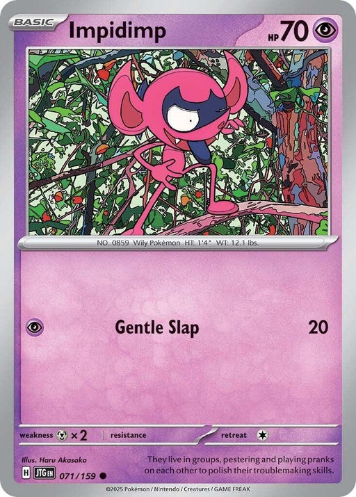 Image for Impidimp (071/159) (Reverse Holofoil) [SV09: Journey Together] - Pokemon