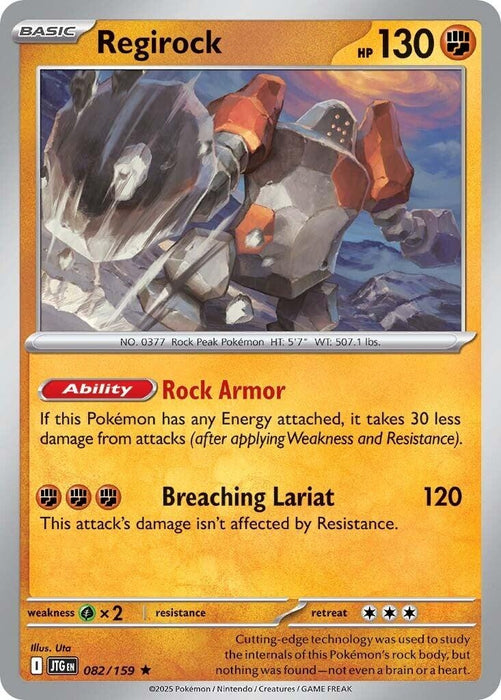 Image for Regirock (082/159) (Holofoil) [SV09: Journey Together] - Pokemon