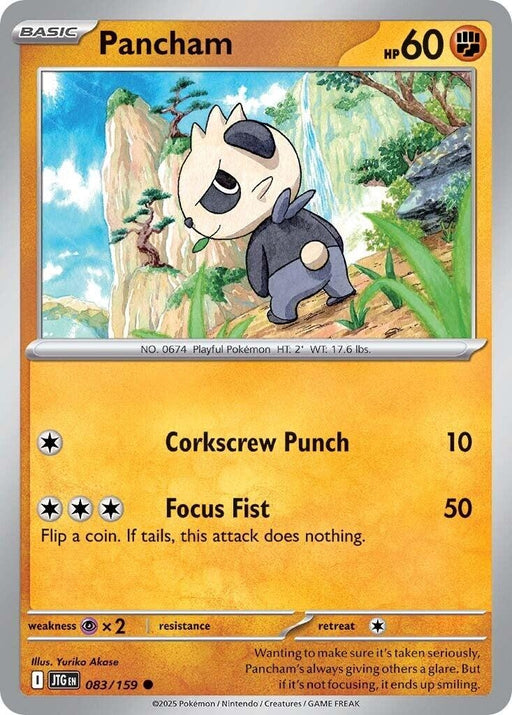 Image for Pancham (083/159) (Reverse Holofoil) [SV09: Journey Together] - Pokemon