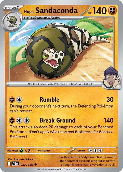 Image for Hop's Sandaconda (087/159) [SV09: Journey Together] - Pokemon