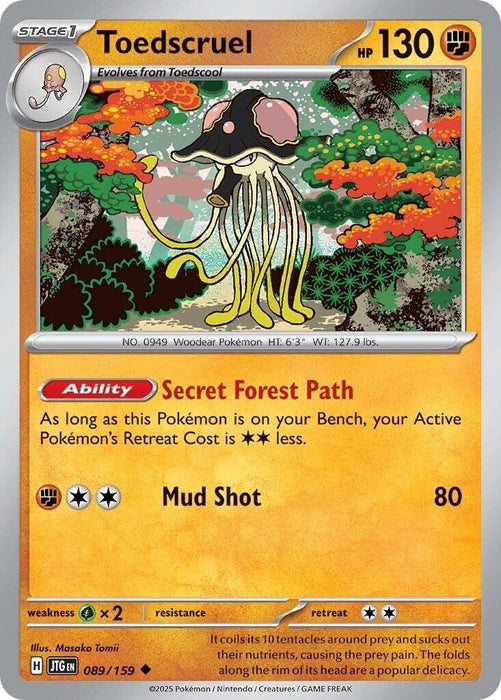 Image for Toedscruel (089/159) [SV09: Journey Together] - Pokemon