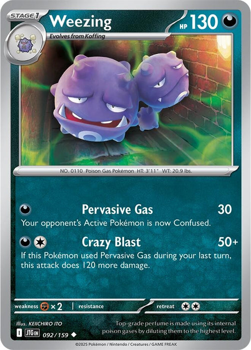 Image for Weezing (092/159) [SV09: Journey Together] - Pokemon
