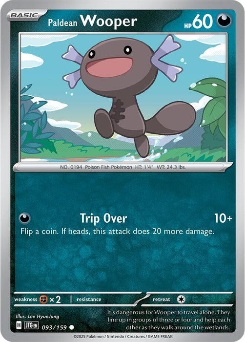 Image for Paldean Wooper (093/159) [SV09: Journey Together] - Pokemon