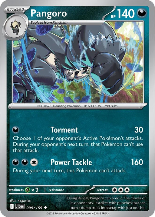 Image for Pangoro (099/159) (Reverse Holofoil) [SV09: Journey Together] - Pokemon