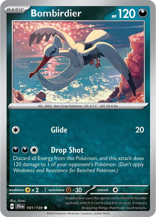 Image for Bombirdier (101/159) (Reverse Holofoil) [SV09: Journey Together] - Pokemon