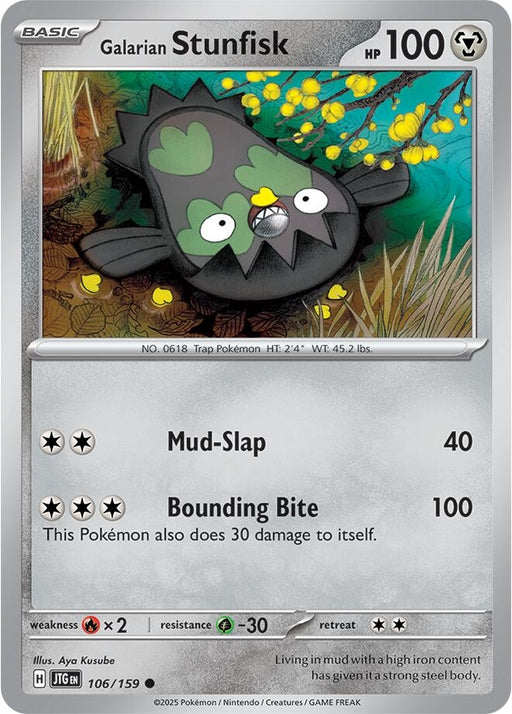 Image for Galarian Stunfisk (106/159) [SV09: Journey Together] - Pokemon