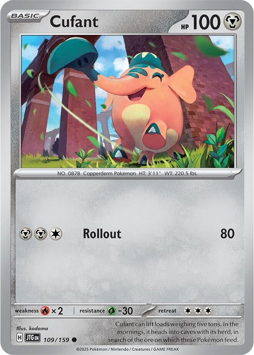 Image for Cufant (109/159) (Reverse Holofoil) [SV09: Journey Together] - Pokemon