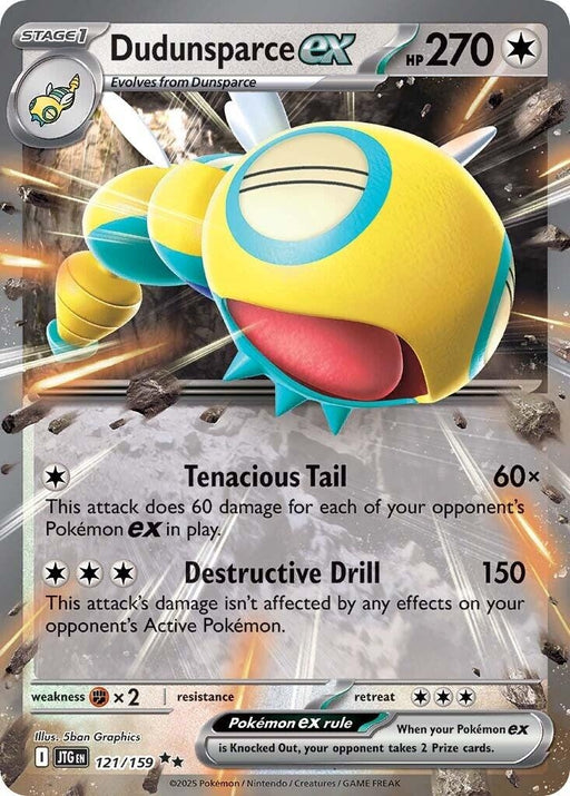 Image for Dudunsparce ex (121/159) (Holofoil) [SV09: Journey Together] - Pokemon