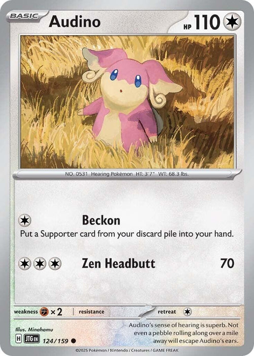 Image for Audino (124/159) (Reverse Holofoil) [SV09: Journey Together] - Pokemon