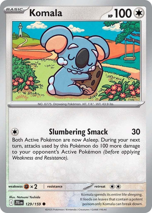 Image for Komala (129/159) (Reverse Holofoil) [SV09: Journey Together] - Pokemon