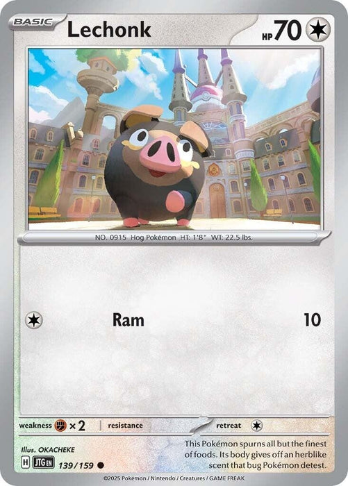 Image for Lechonk (139/159) (Reverse Holofoil) [SV09: Journey Together] - Pokemon